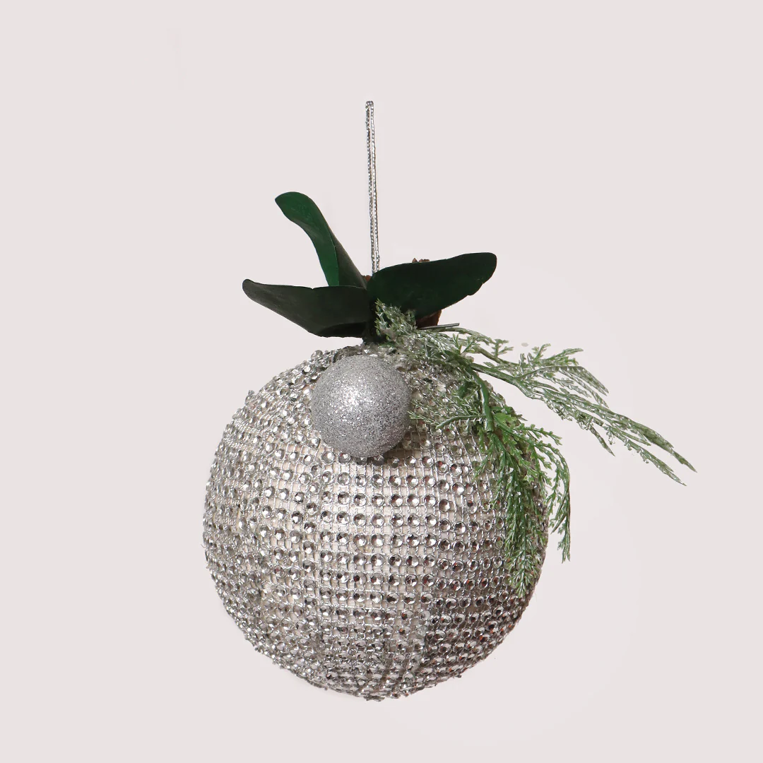 Silver Tone Bauble Decor - Image 5