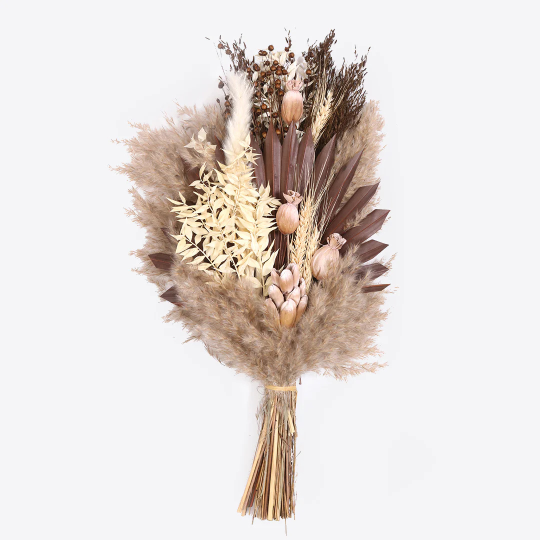 True Brown Dried Flower Bunch - Image 2