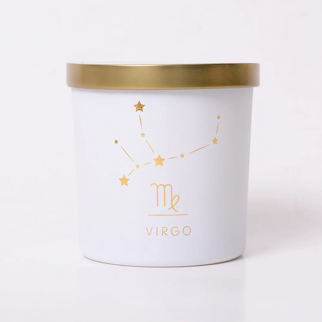 Virgo Zodiac Scented Jar Candle - Image 2