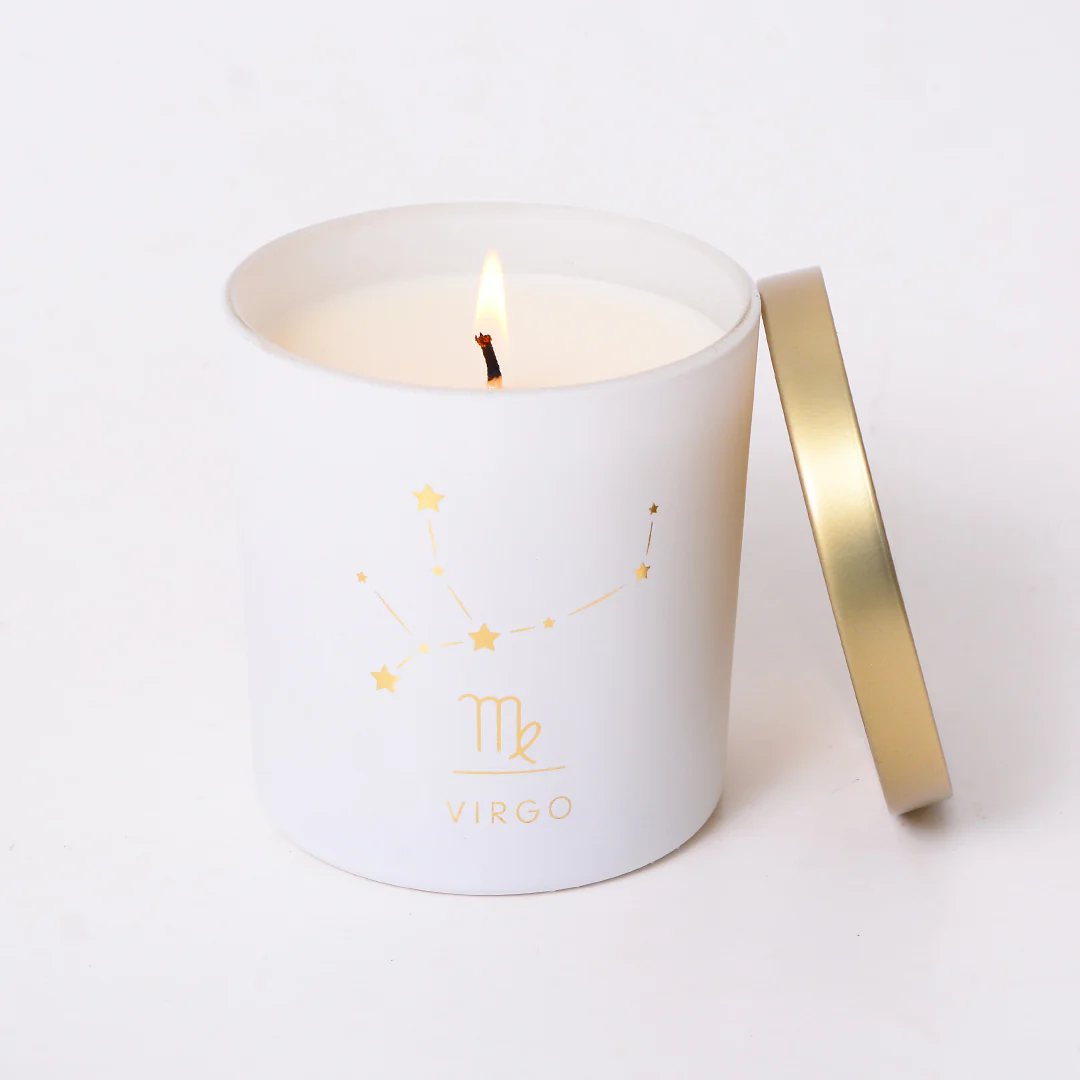Virgo Zodiac Scented Jar Candle - Image 3