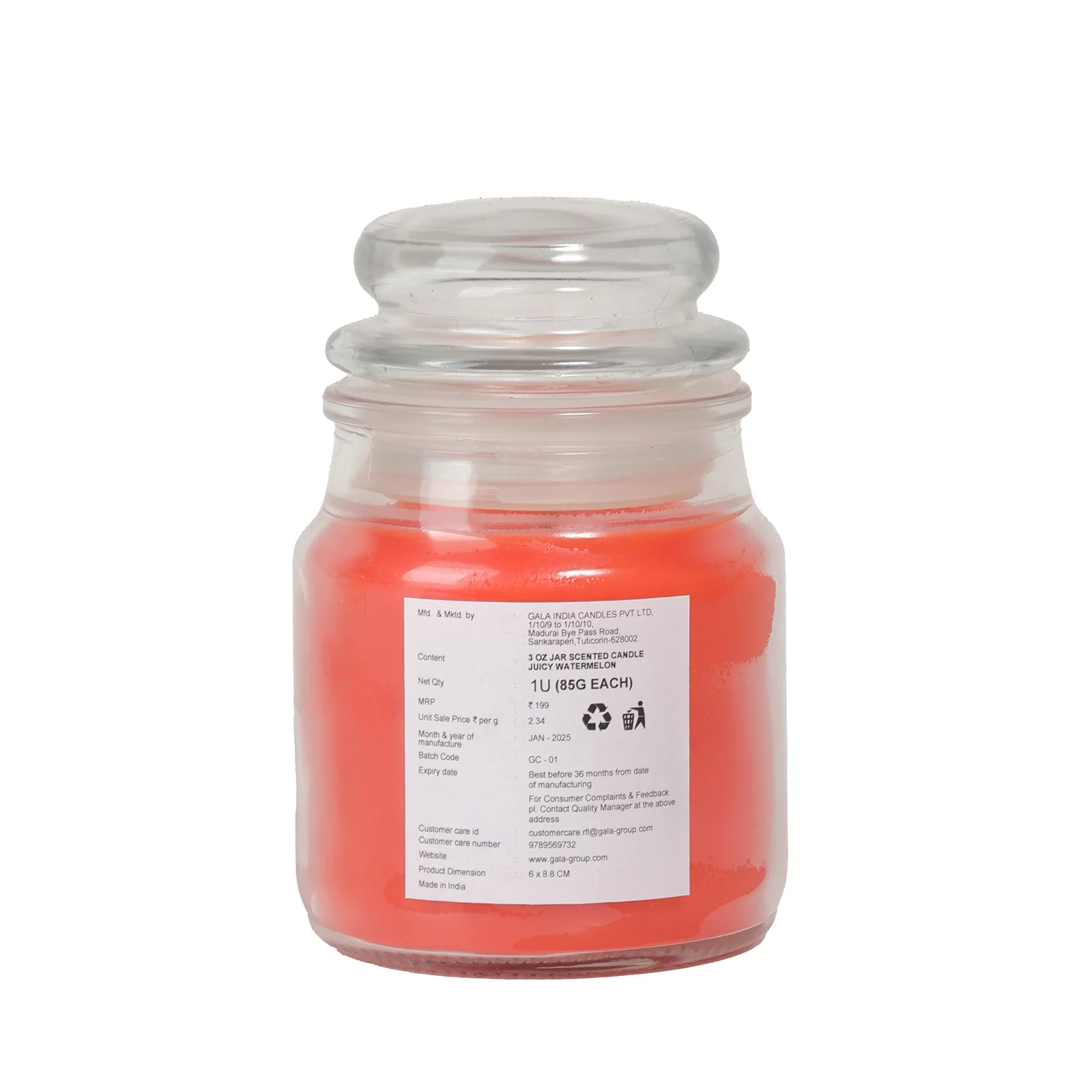 Watermelon Mini Jar Candle - Image 5