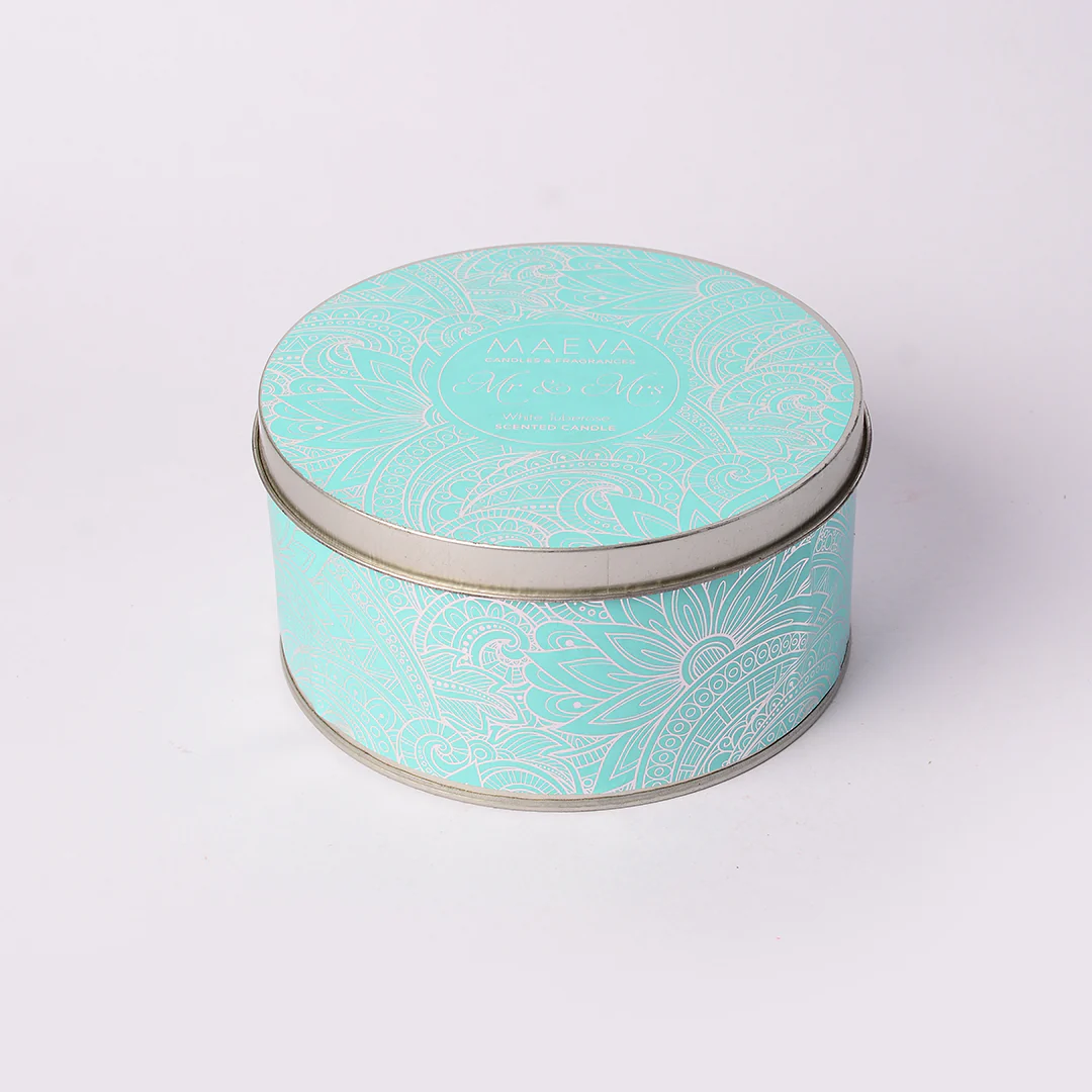 Wedding 3 Wick Tin Candle - Image 3