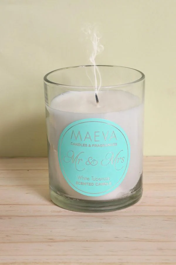 Wedding Clear Glass Candle - Image 2