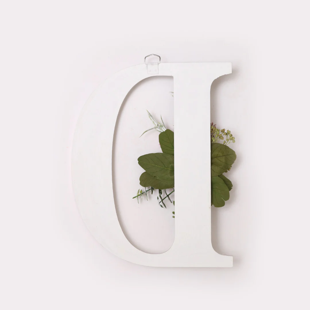 White Floral Alphabets - Image 11