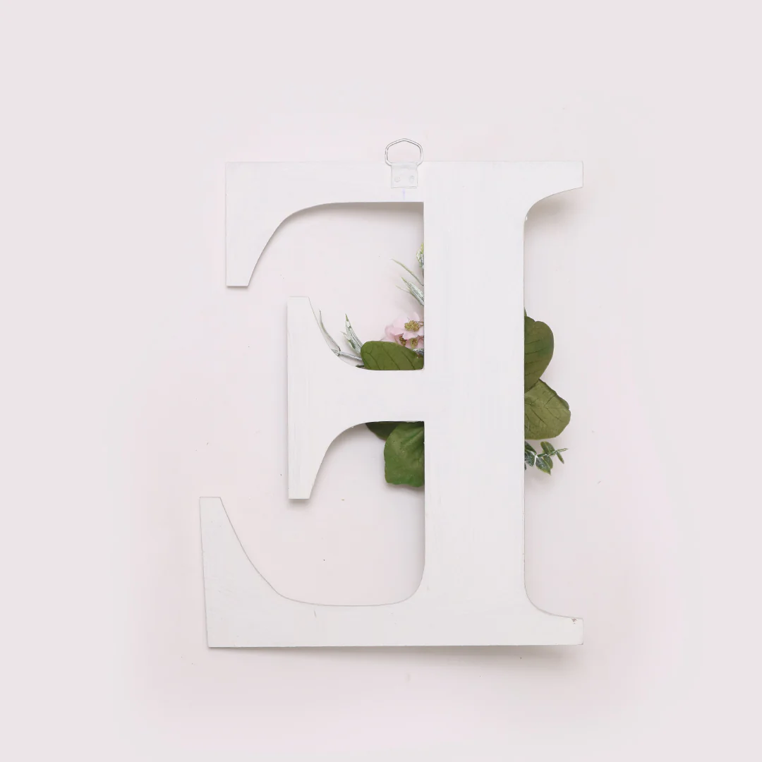 White Floral Alphabets - Image 13