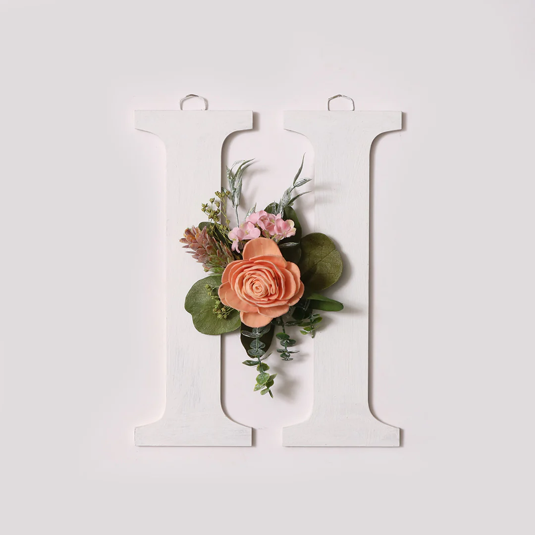 White Floral Alphabets - Image 18