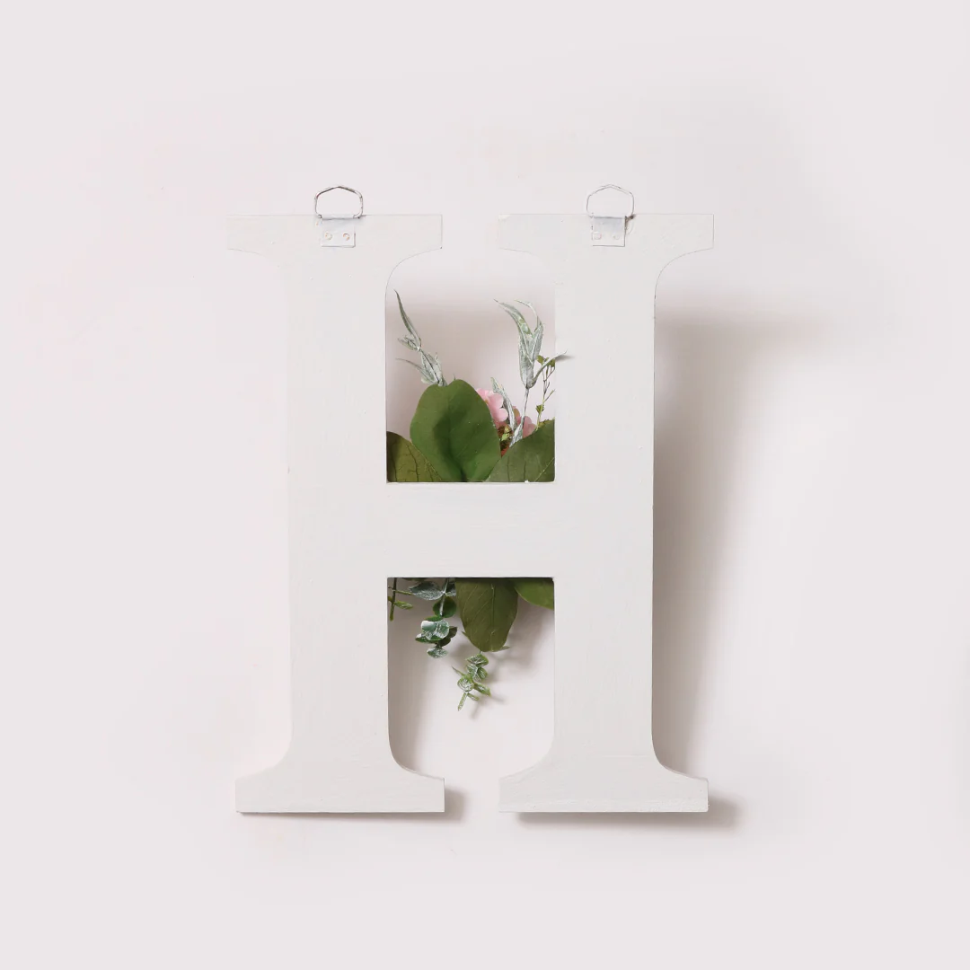 White Floral Alphabets - Image 19