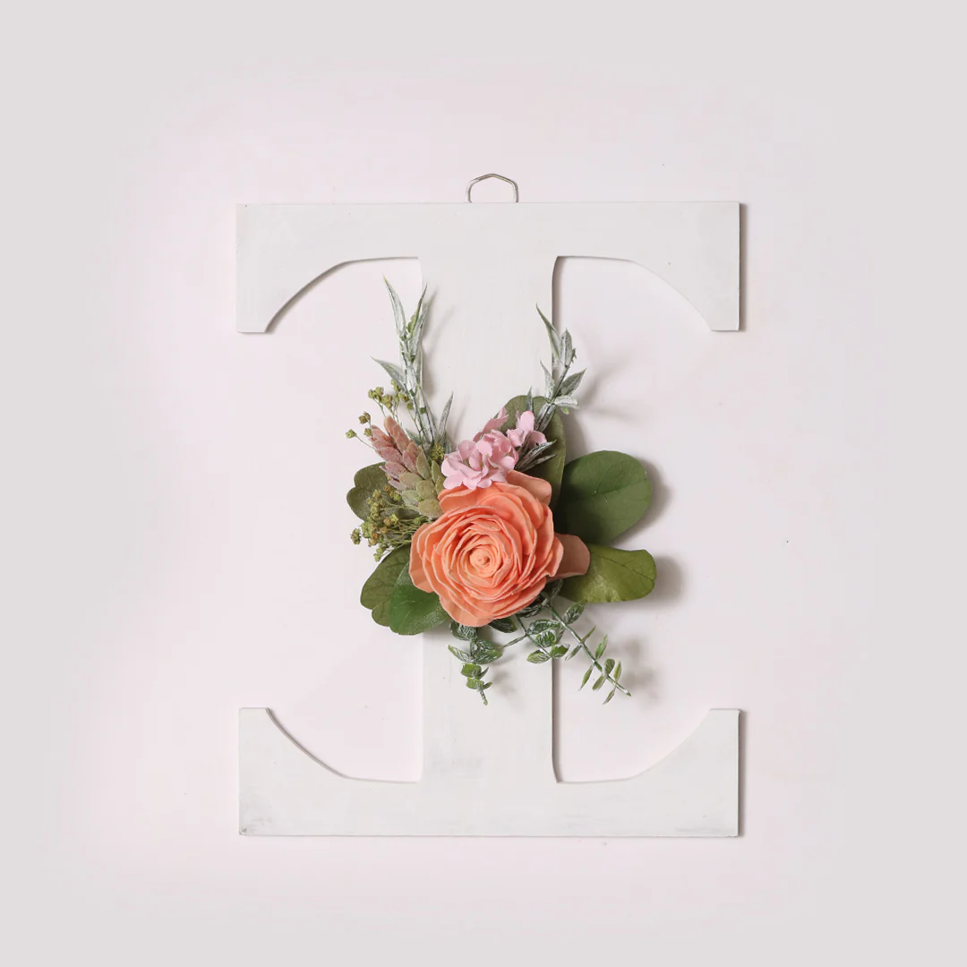 White Floral Alphabets - Image 20
