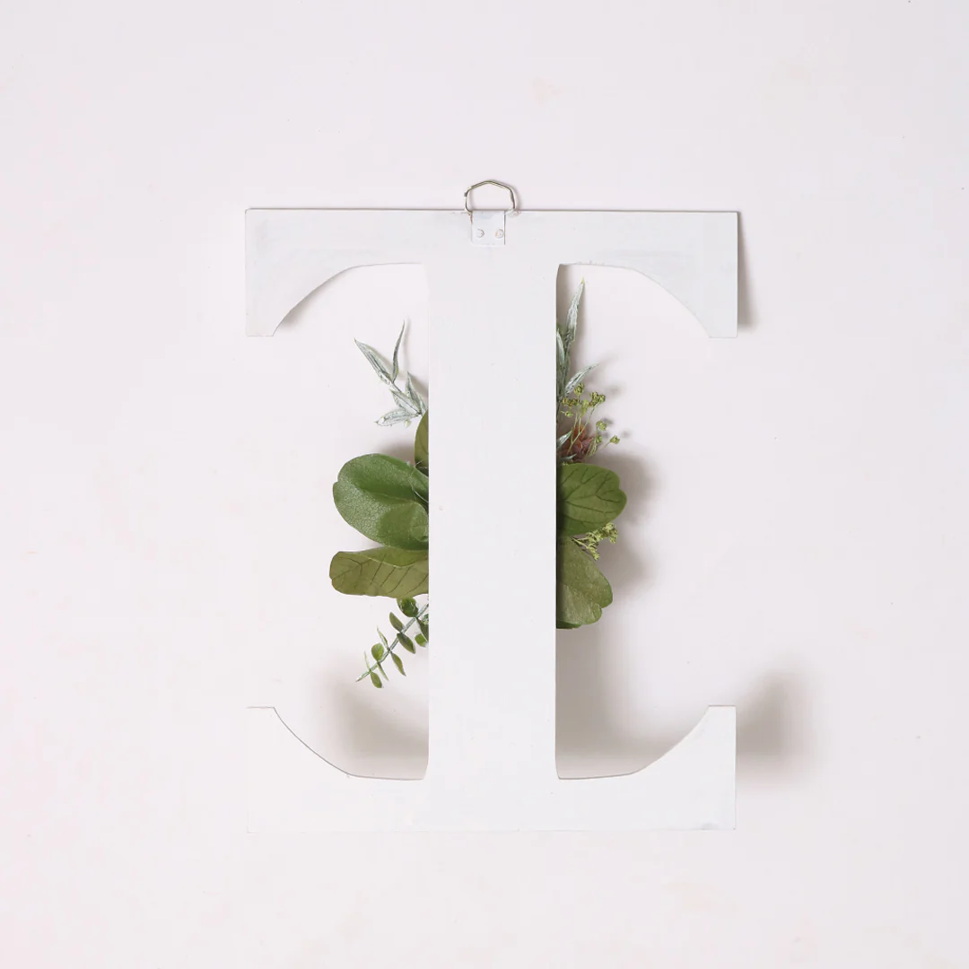 White Floral Alphabets - Image 21