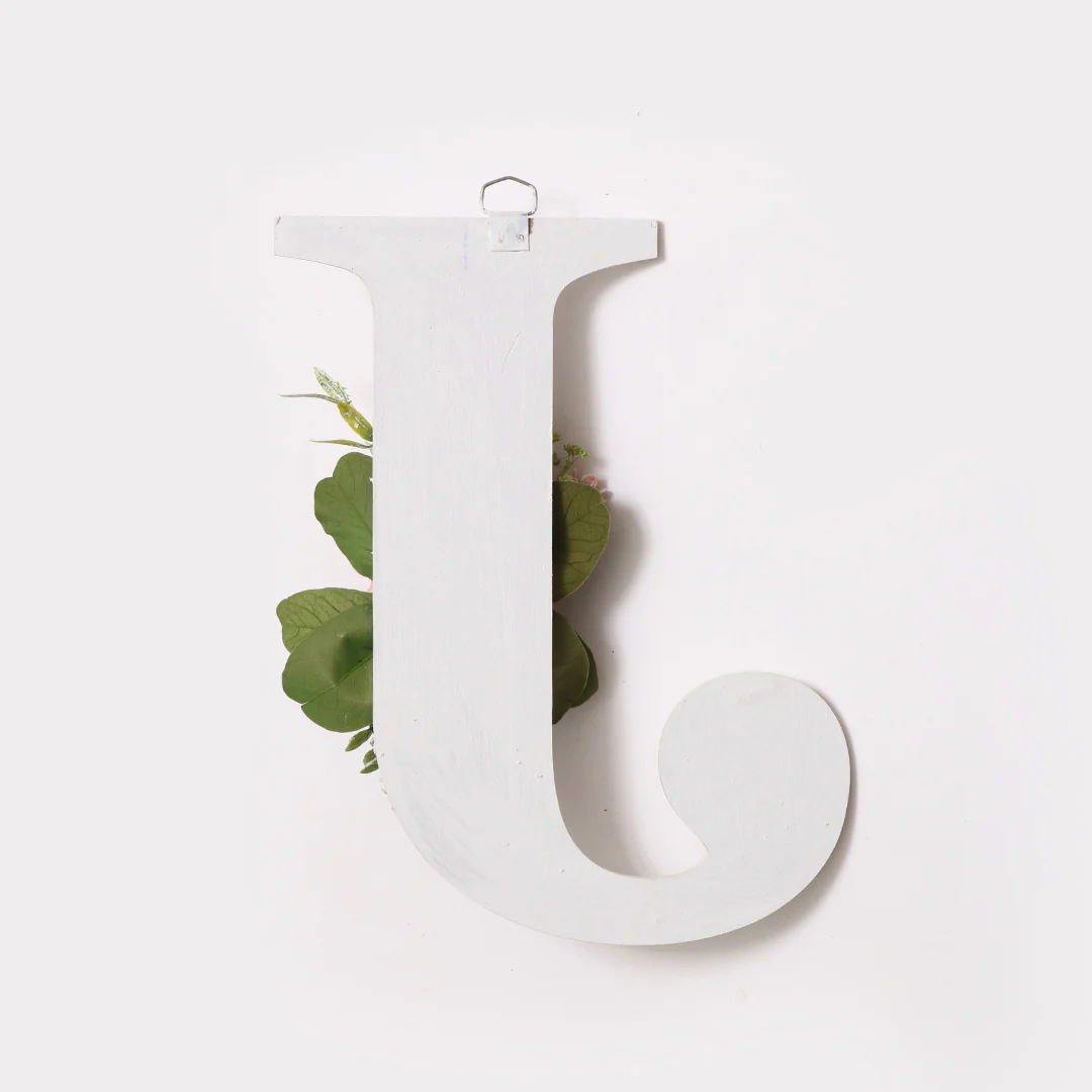 White Floral Alphabets - Image 23