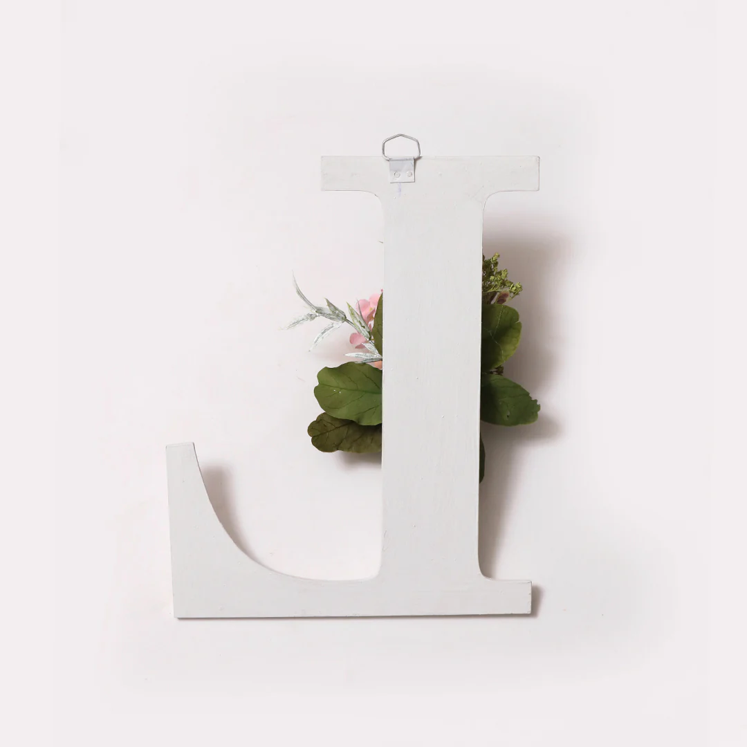 White Floral Alphabets - Image 27