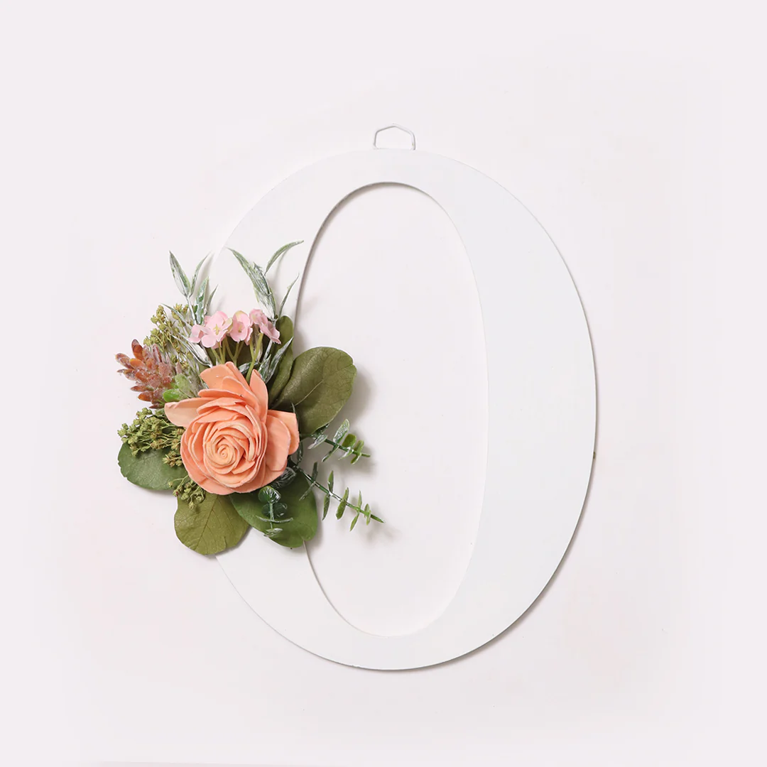 White Floral Alphabets - Image 32