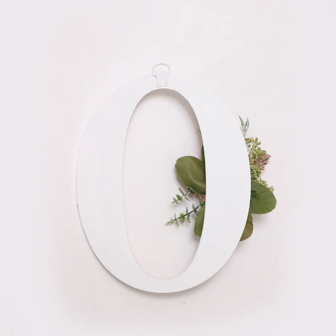 White Floral Alphabets - Image 33