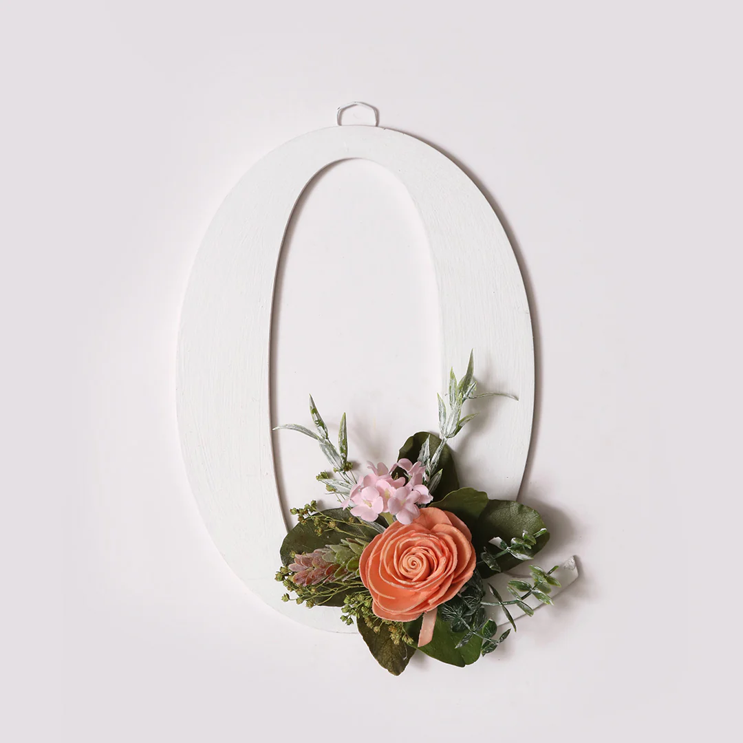 White Floral Alphabets - Image 36