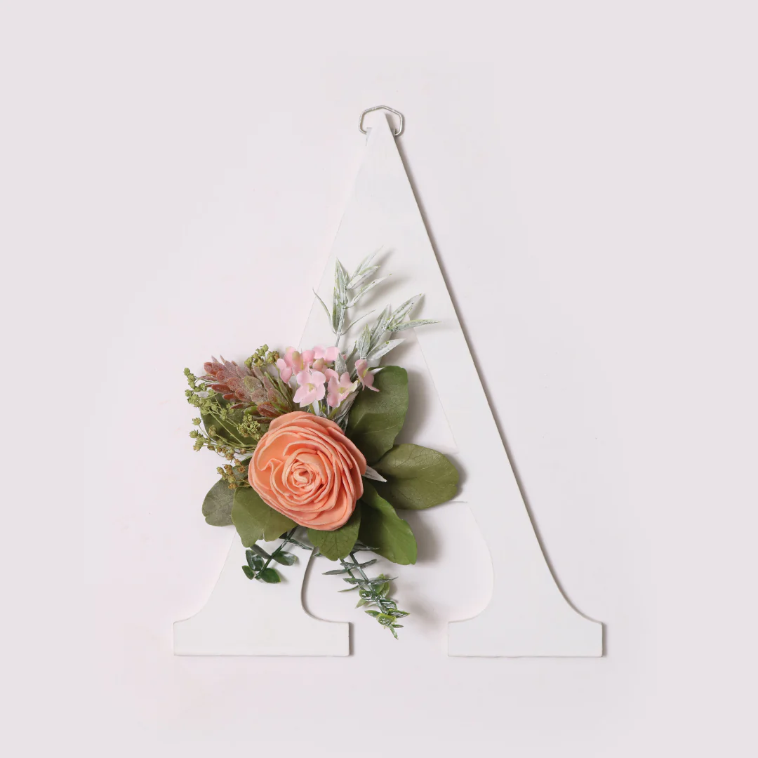 White Floral Alphabets - Image 4
