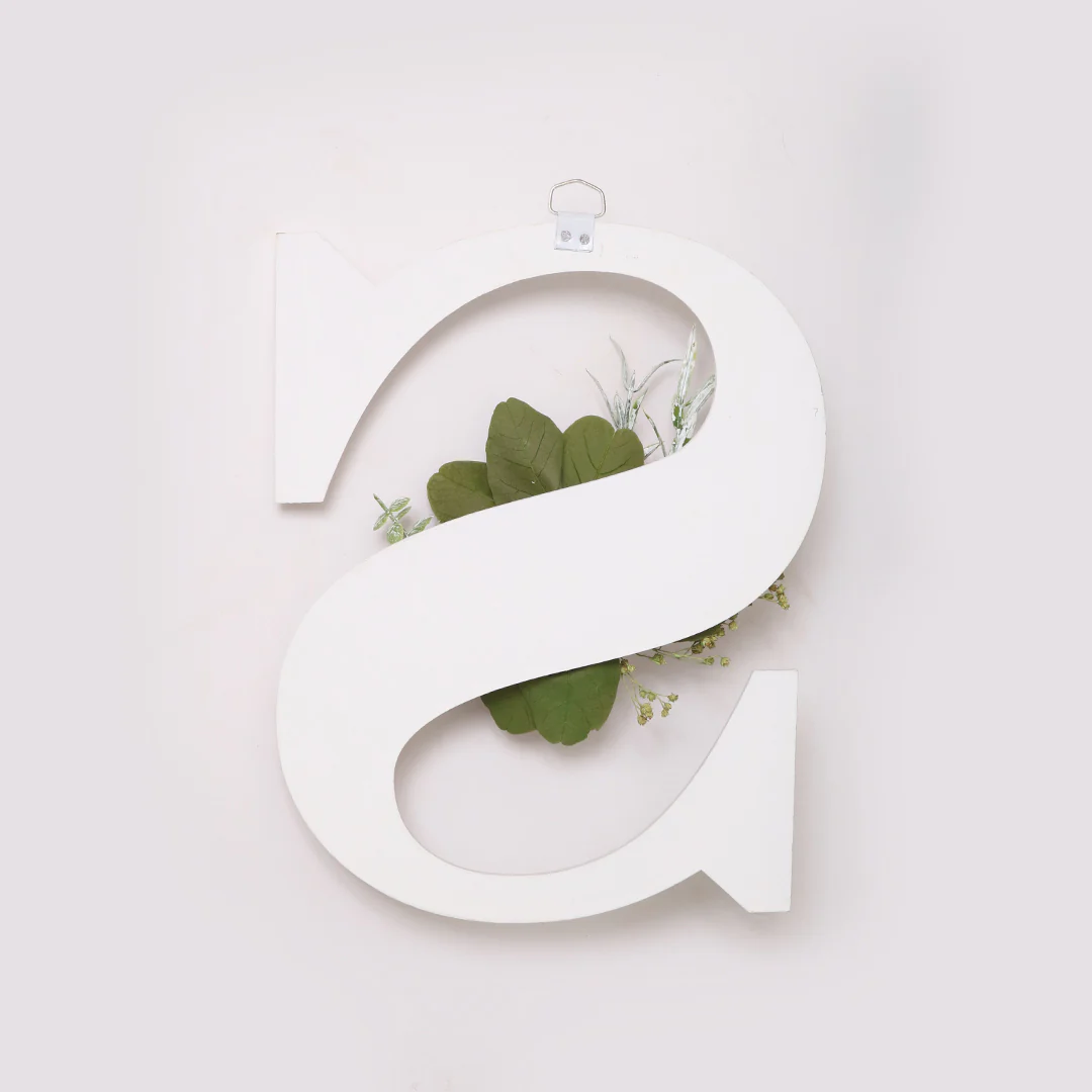White Floral Alphabets - Image 41