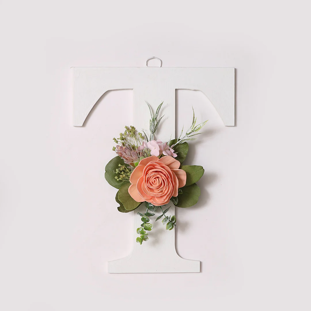 White Floral Alphabets - Image 42