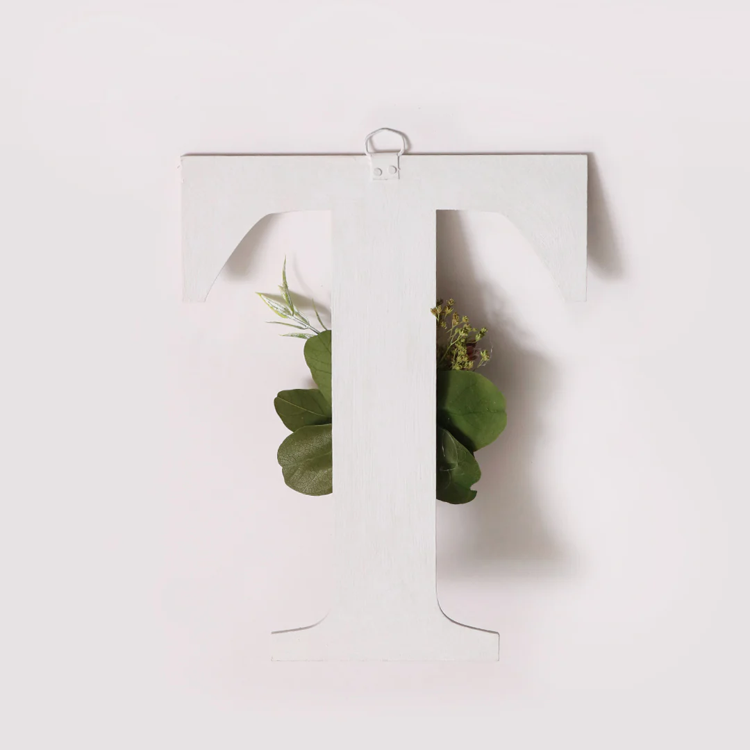 White Floral Alphabets - Image 43