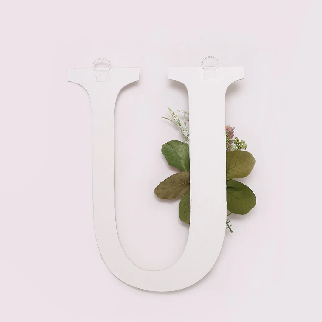 White Floral Alphabets - Image 45
