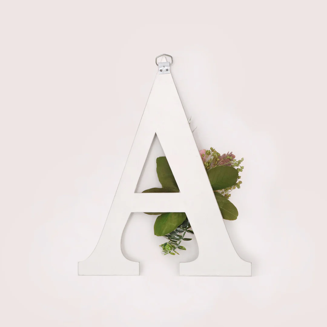 White Floral Alphabets - Image 5