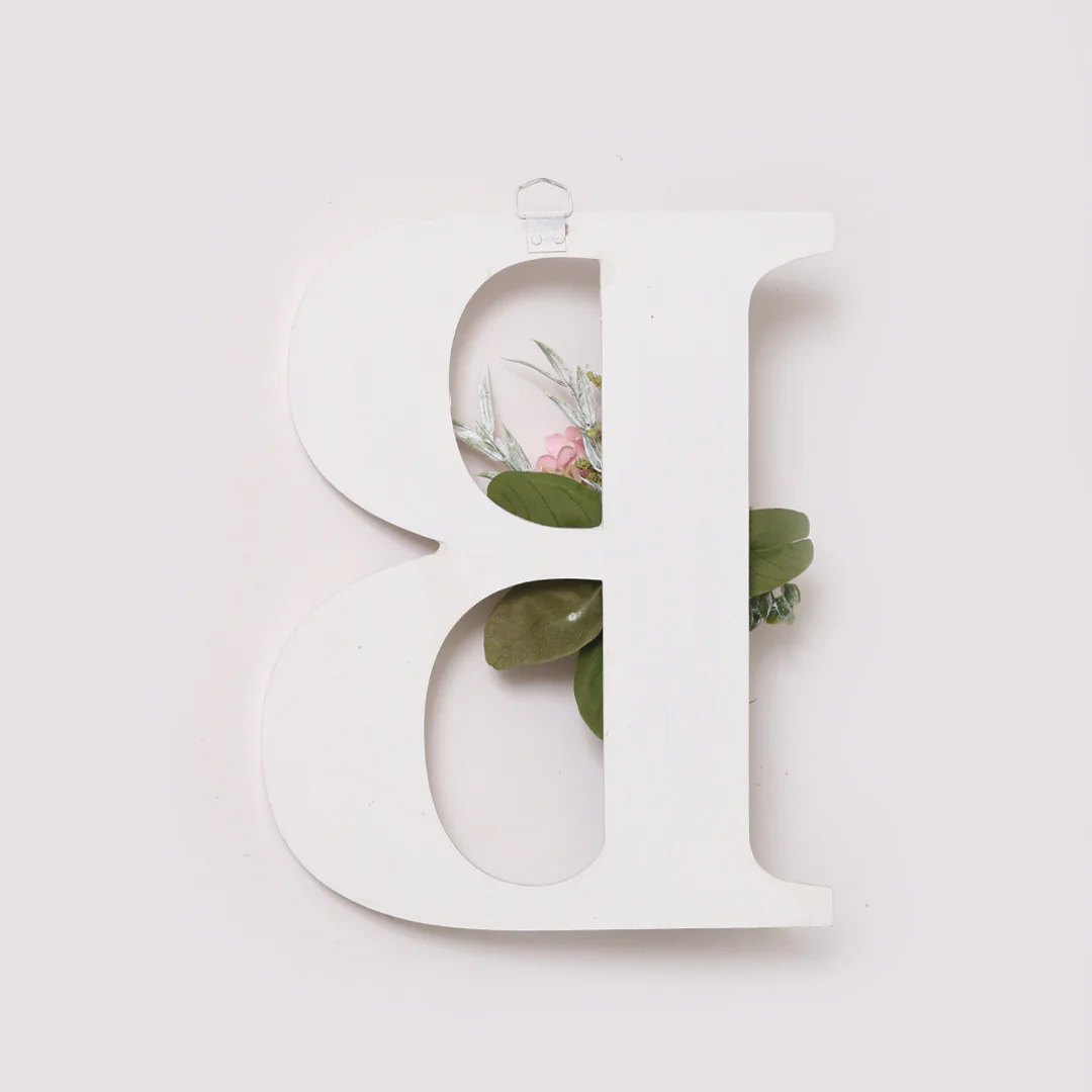 White Floral Alphabets - Image 7