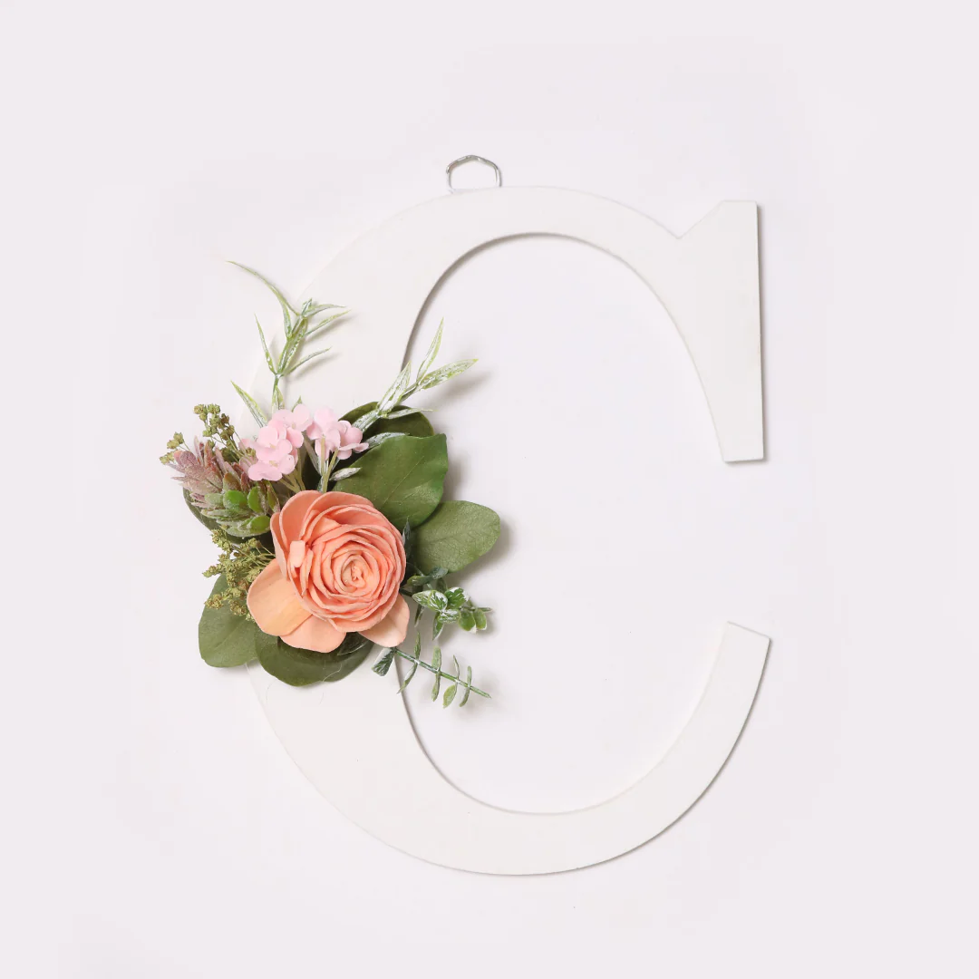 White Floral Alphabets - Image 8