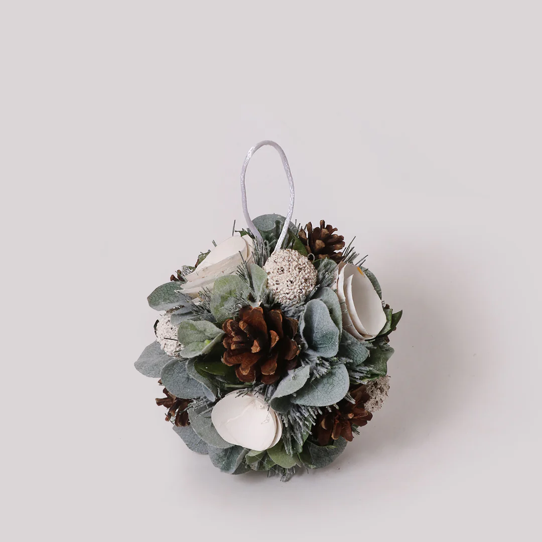Winter Green Bauble Decor - Image 3