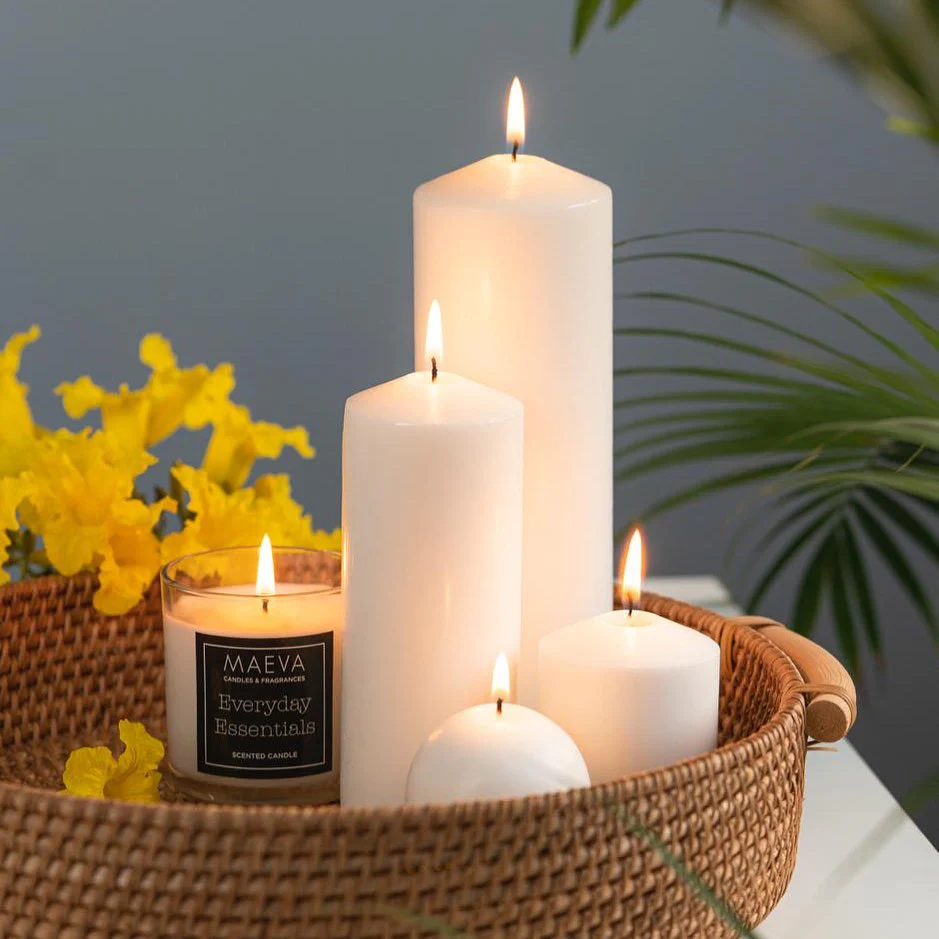 White Pillar Candle - Set of 3(BOGO) - Image 4