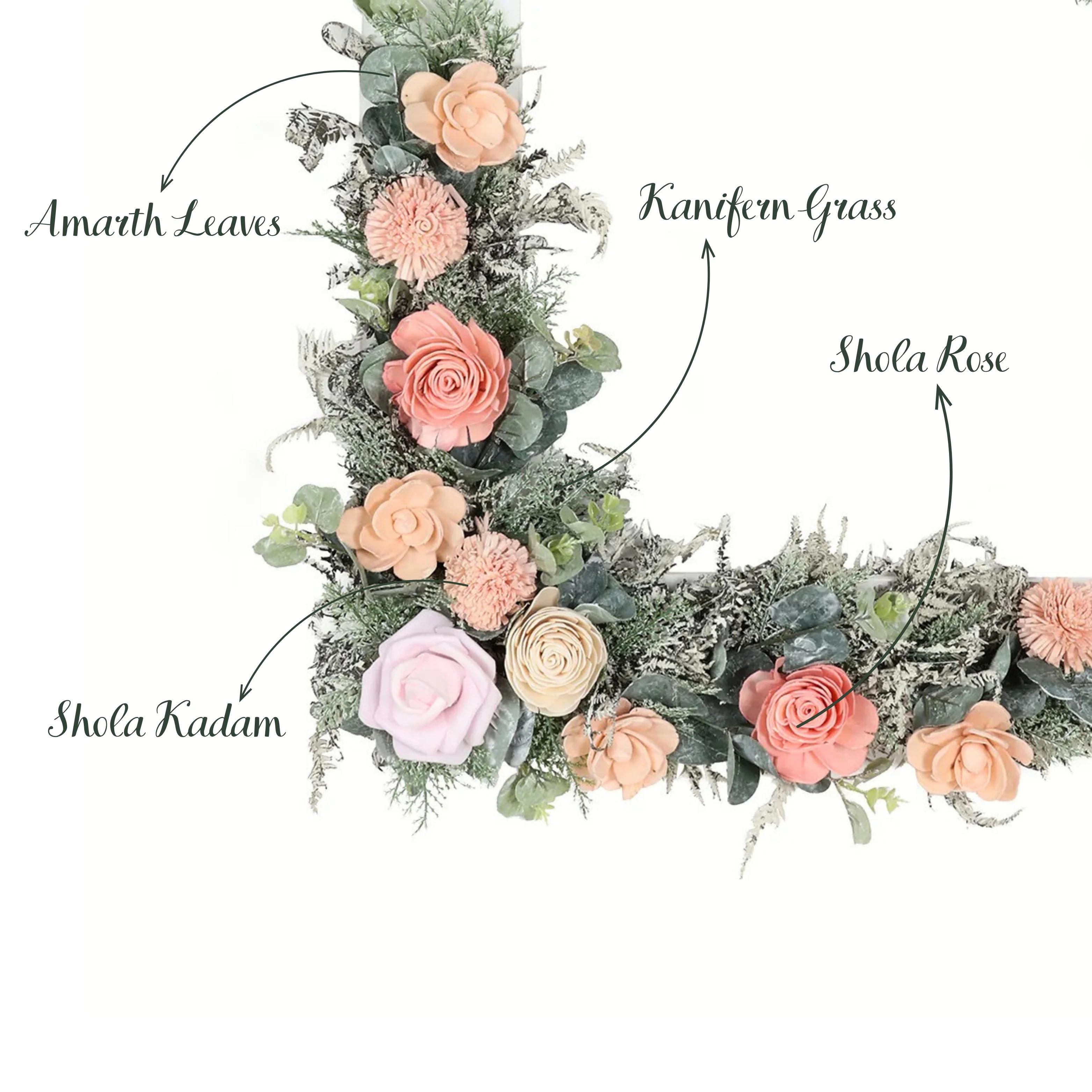 White Royalty Floral Frame - Image 3