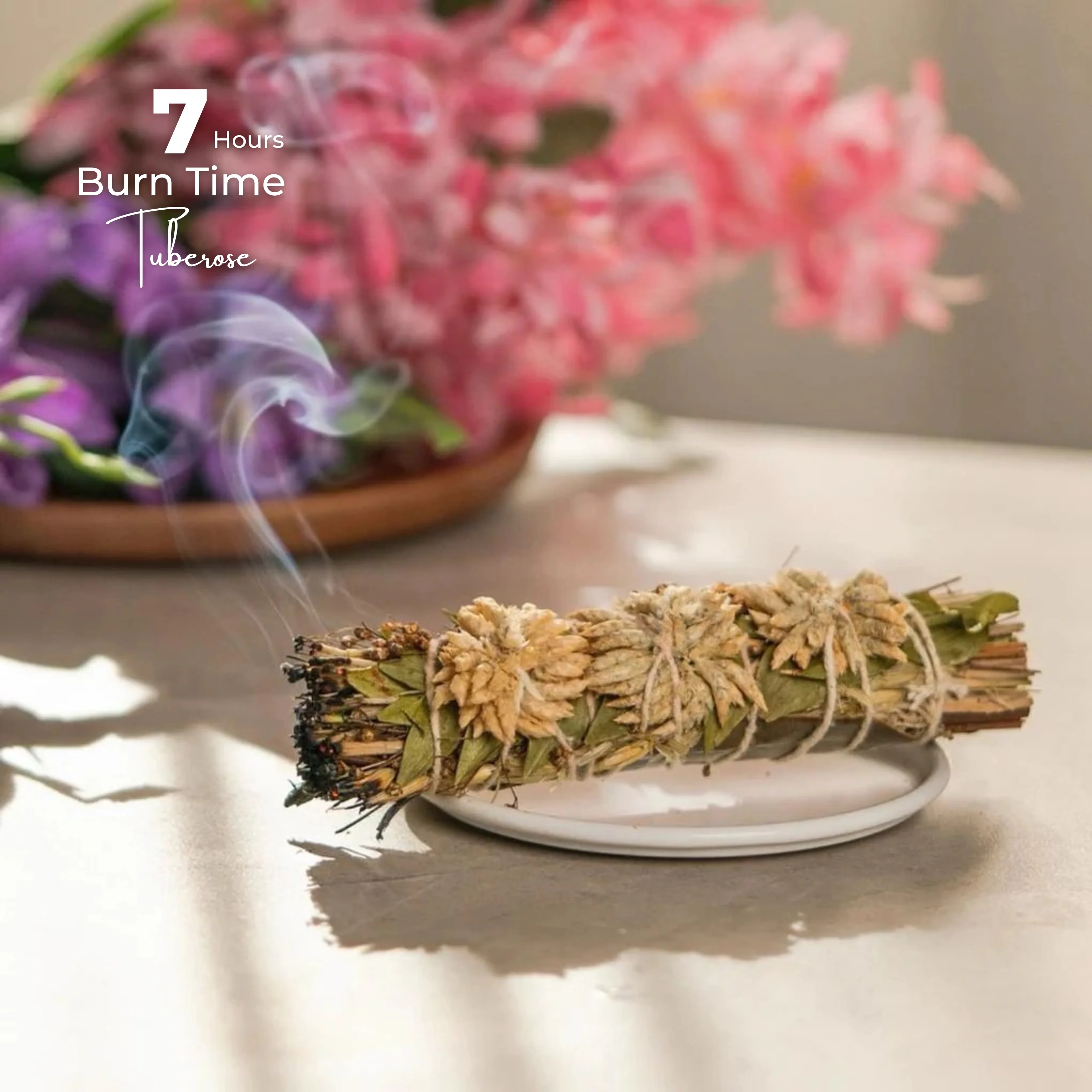 White Tuberose Smudge Bundle - Image 2