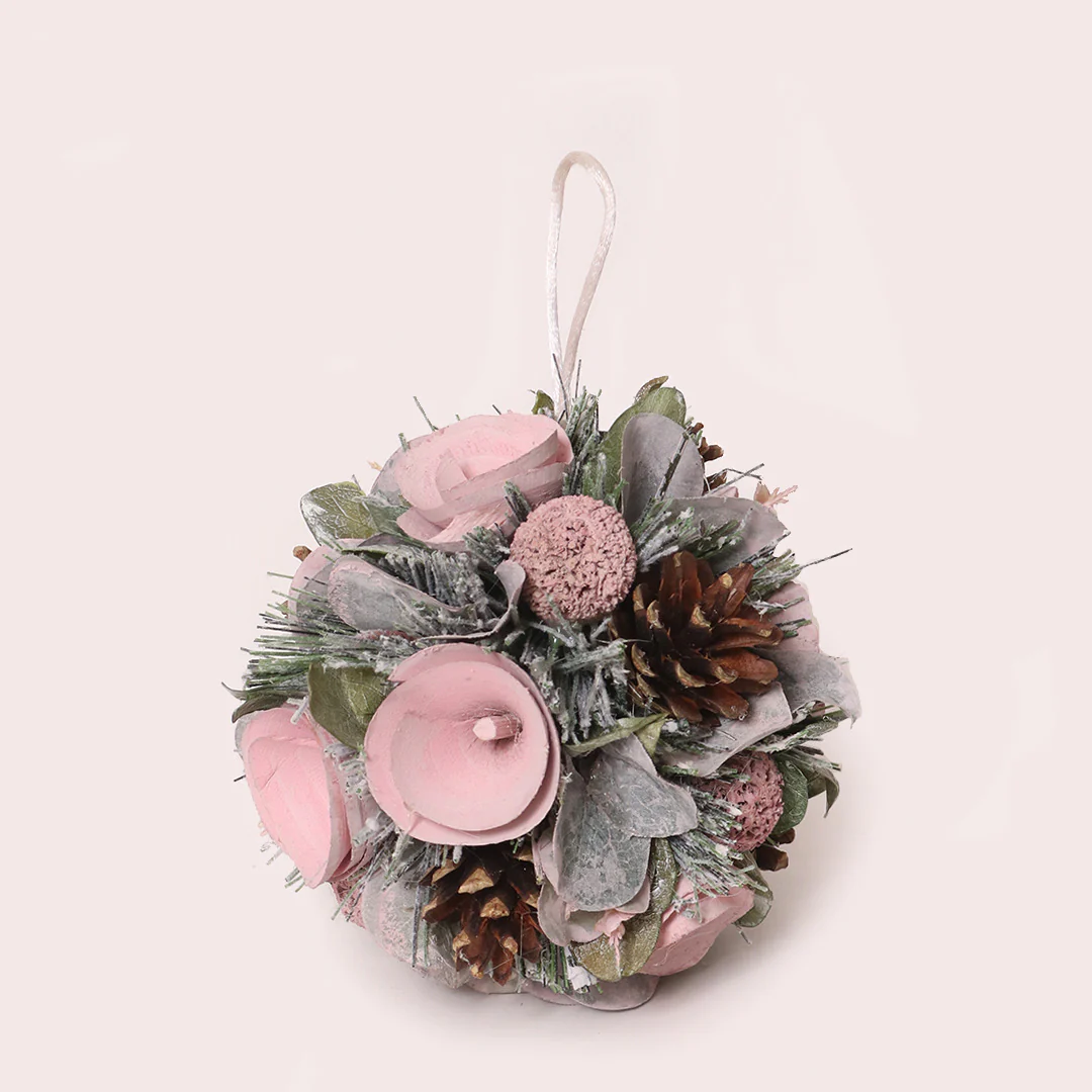 Winter Pink Bauble Decor - Image 5