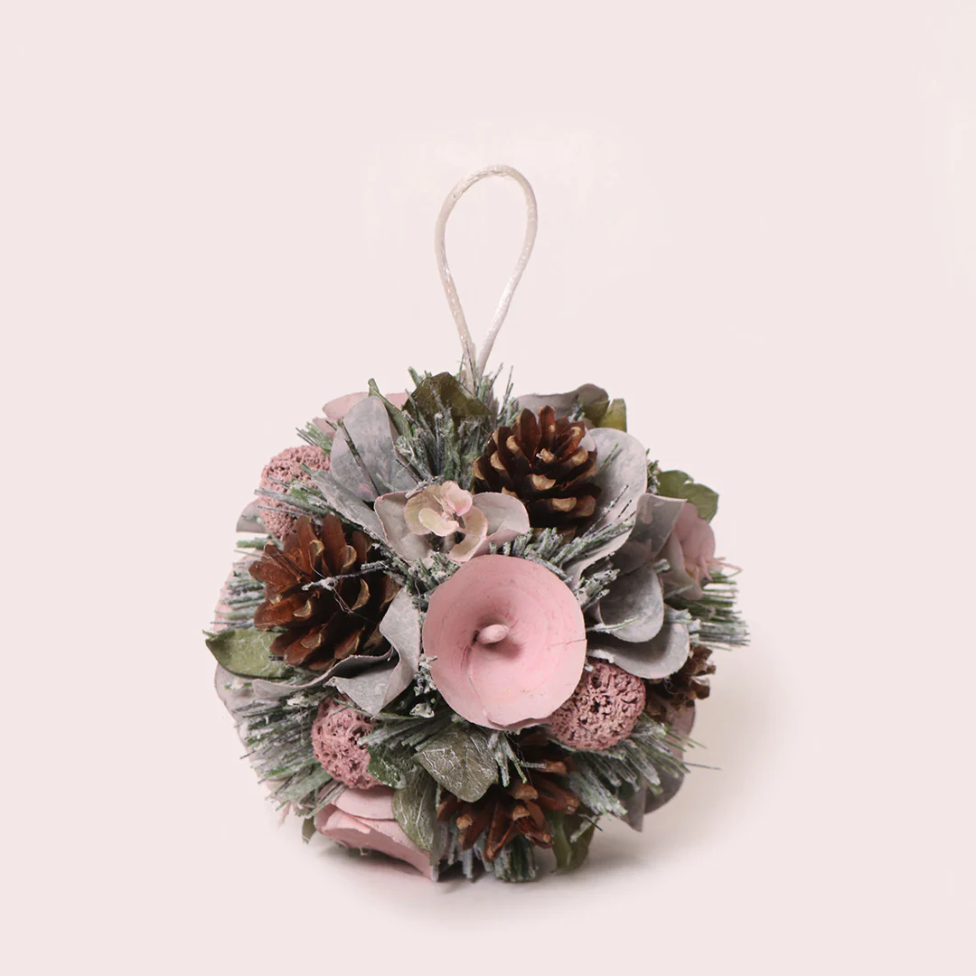Winter Pink Bauble Decor - Image 6